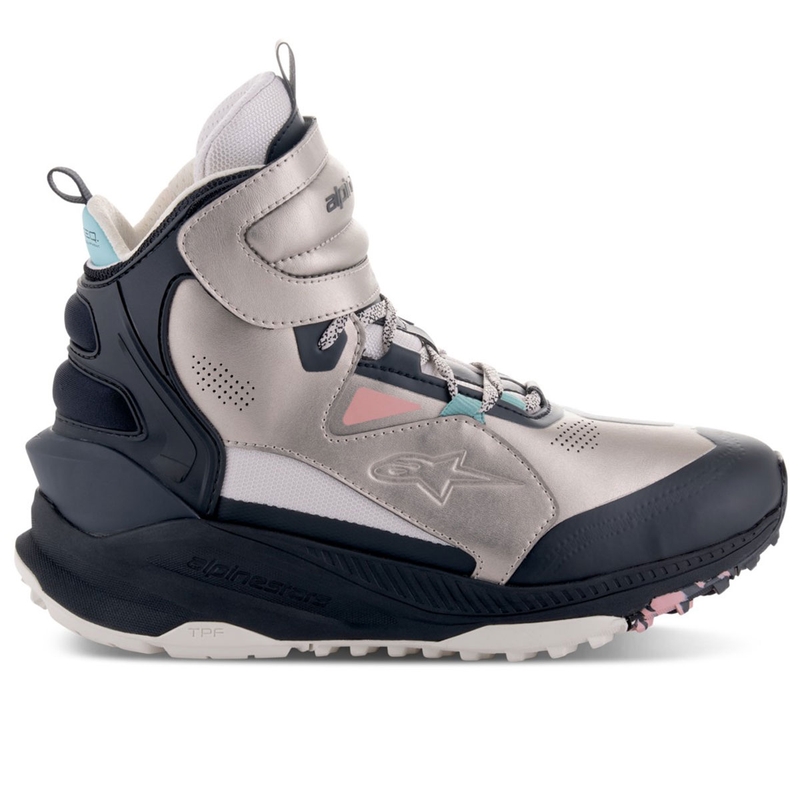 Buty motocyklowe Alpinestars Speedstreet beżowo-koralowo-czarno-niebieskie