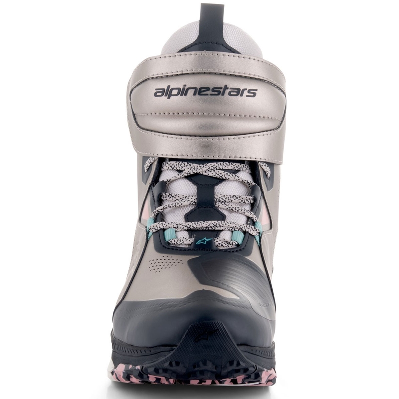 Buty motocyklowe Alpinestars Speedstreet beżowo-koralowo-czarno-niebieskie