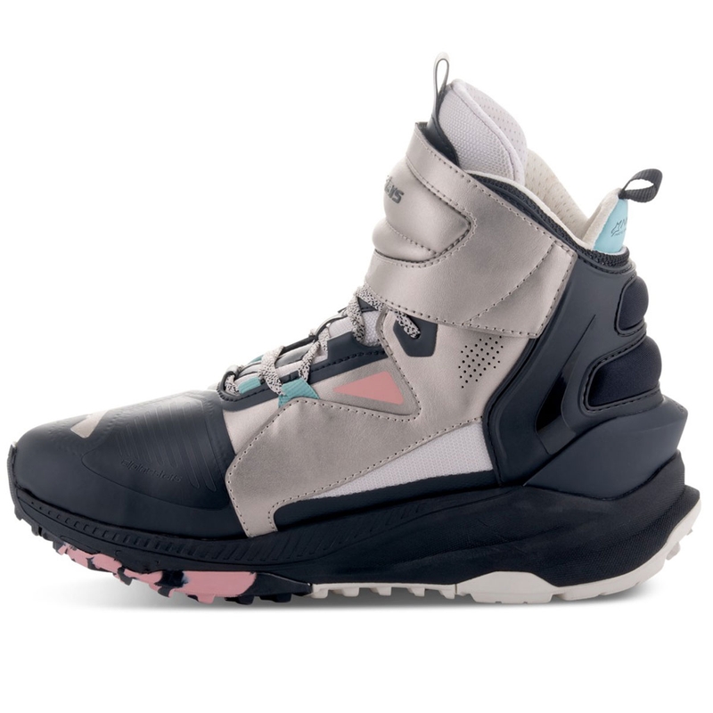 Buty motocyklowe Alpinestars Speedstreet beżowo-koralowo-czarno-niebieskie