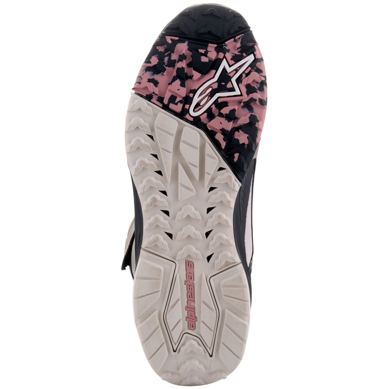 Buty motocyklowe Alpinestars Speedstreet beżowo-koralowo-czarno-niebieskie