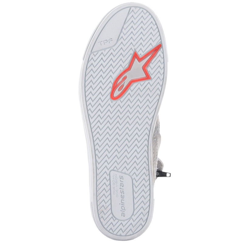 Buty motocyklowe Alpinestars Stated jasnoszare-fluo-czerwono-białe