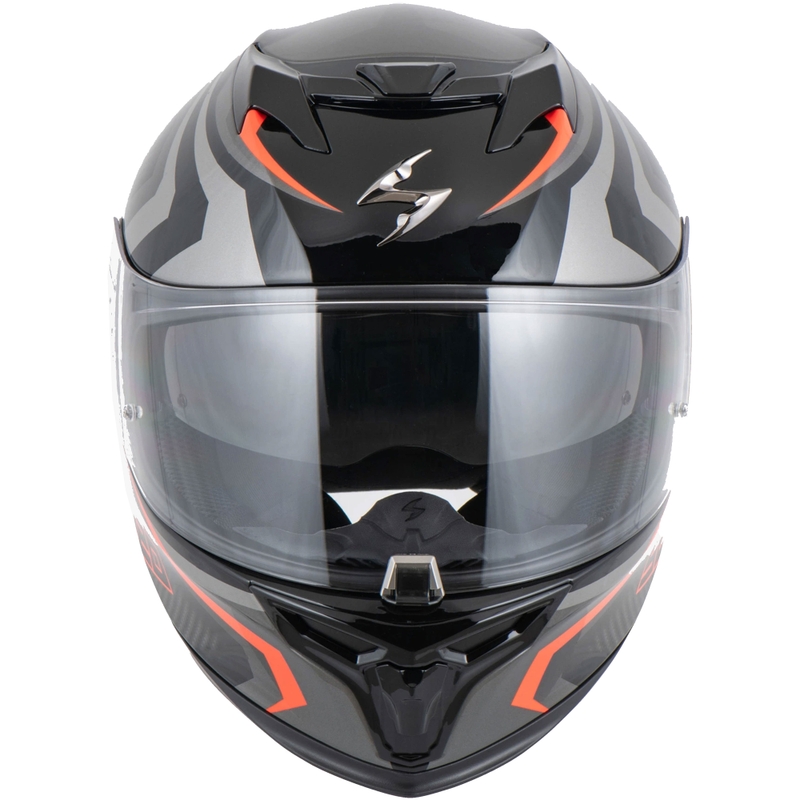 Integrální helma na motorku Scorpion EXO-520 EVO AIR TERRA černo-stříbrno-červená wyprzedaż