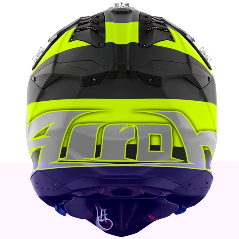 Kask motocrossowy Airoh Aviator 3 Monarch matowożółty