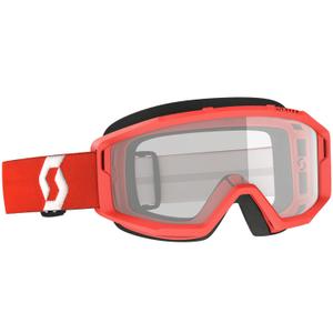 Gogle motocrossowe SCOTT Primal Clear czerwono-przezroczyste