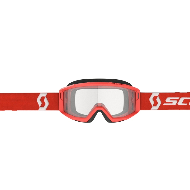 Gogle motocrossowe SCOTT Primal Clear czerwono-przezroczyste