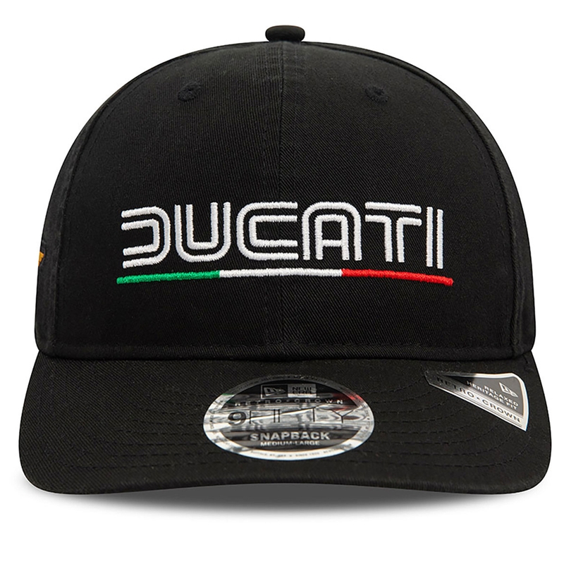 Czapka Ducati Meccanica z logo vintage, czarna wyprzedaż