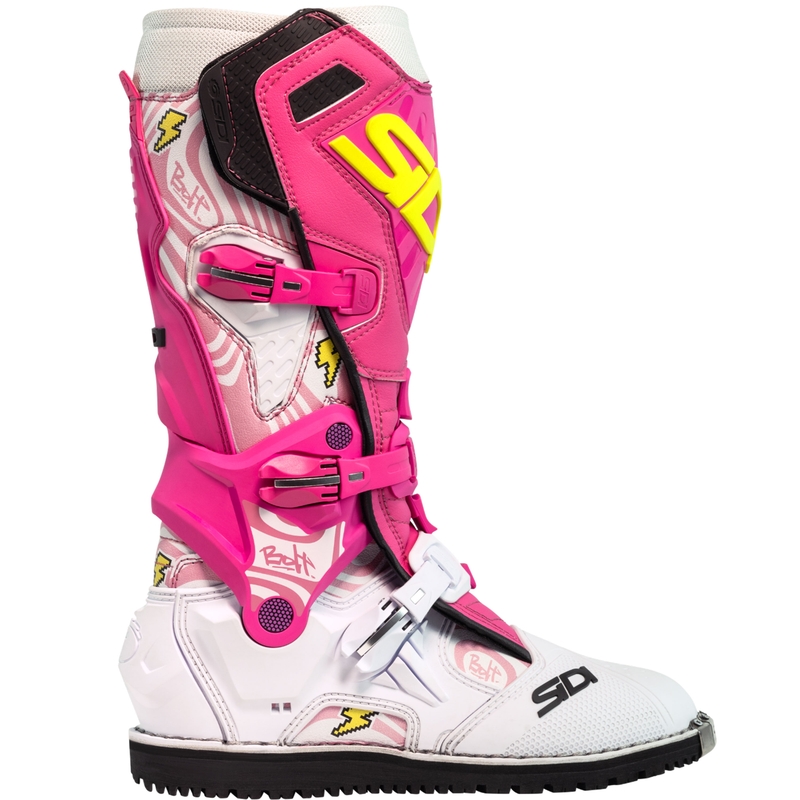 Buty motocyklowe SiDi Crossair HD End BB001 różowo-białe