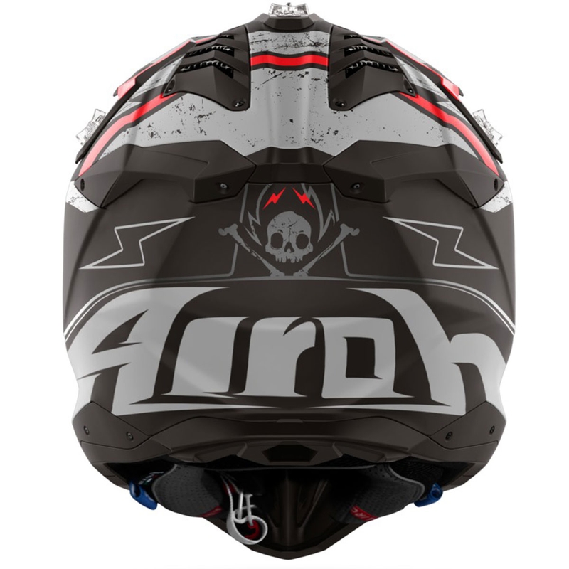 Kask motocrossowy Airoh Aviator 3 Burnout czarny mat
