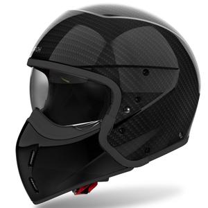 Kask motocyklowy modułowy Airoh J110 Carbon błyszczący czarny
