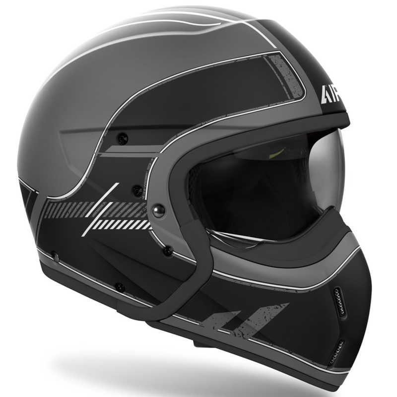 Kask motocyklowy modułowy Airoh J110 Raster matowy czarny