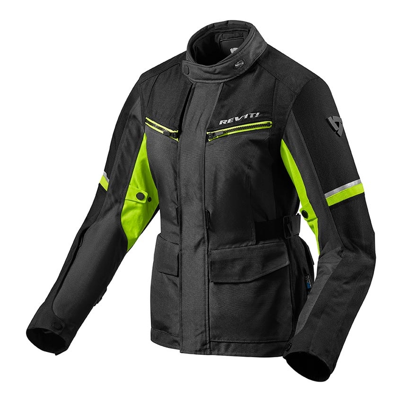 Damska kurtka motocyklowa Revit Outback 3 czarno-fluo żółta wyprzedaż