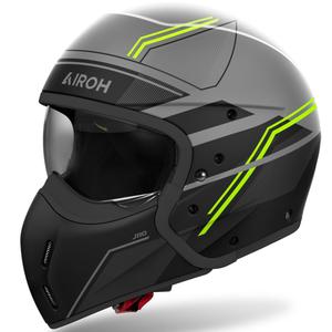 Kask motocyklowy modułowy Airoh J110 Slim matowy żółty