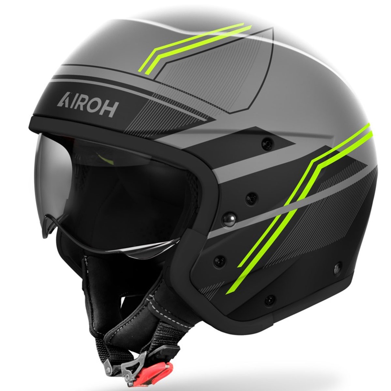 Kask motocyklowy modułowy Airoh J110 Slim matowy żółty