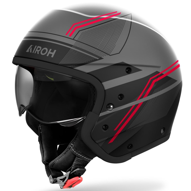 Kask motocyklowy modułowy Airoh J110 Slim matowy czerwony
