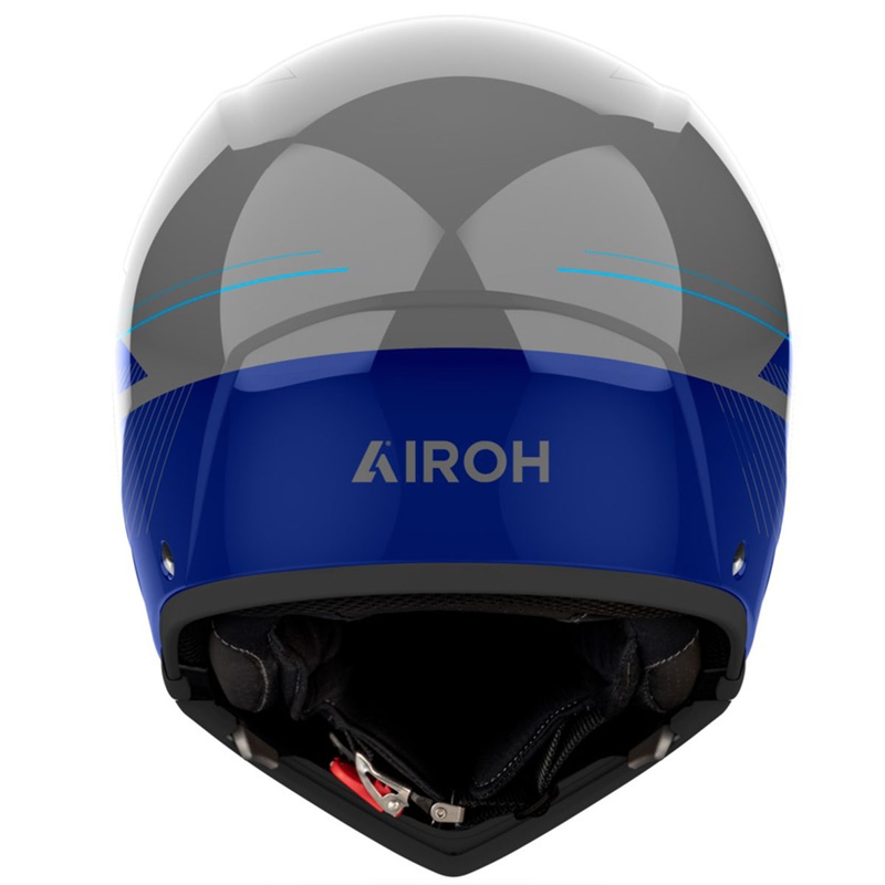 Kask motocyklowy modułowy Airoh J110 Slim błyszczący niebieski