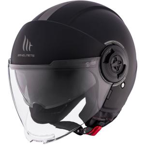 Otwarty kask motocyklowy MT Viale SV S czarny matowy