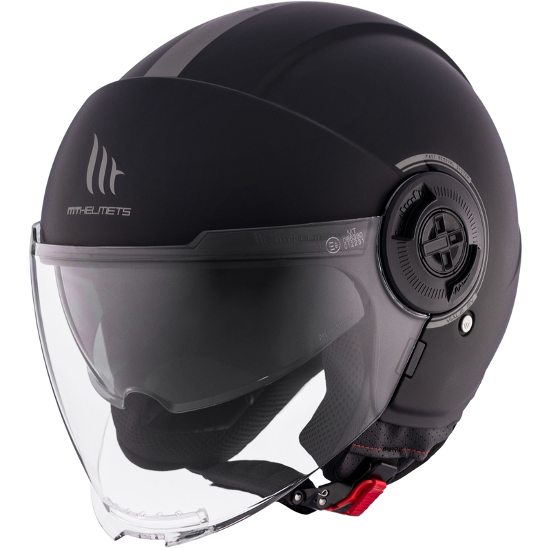 Otwarty kask motocyklowy MT Viale SV S czarny matowy