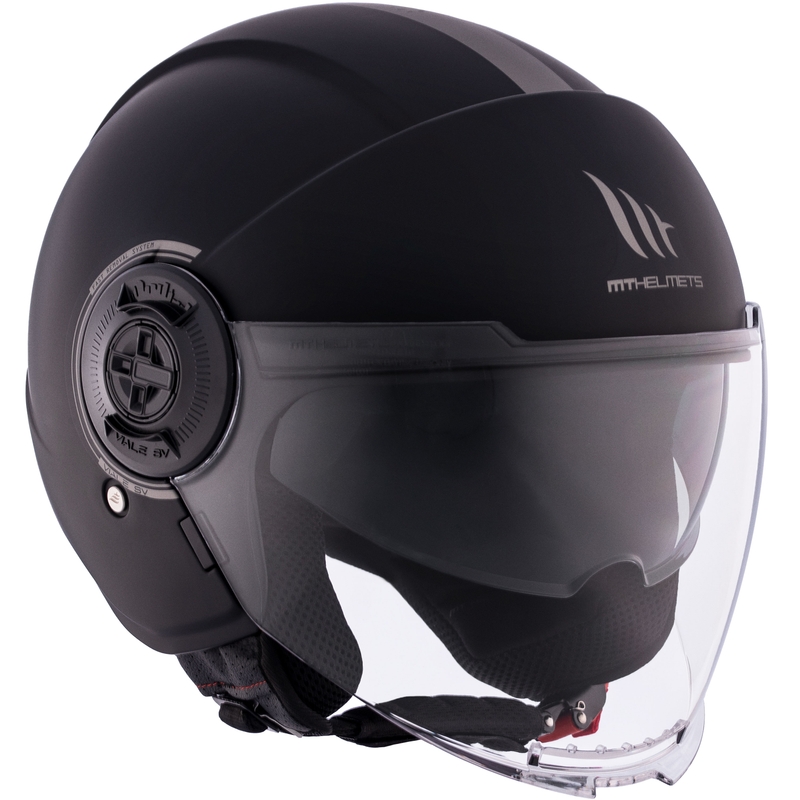 Otwarty kask motocyklowy MT Viale SV S czarny matowy