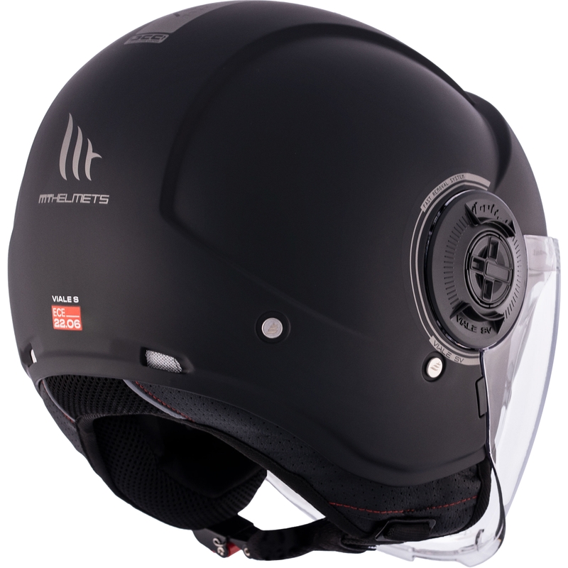 Otwarty kask motocyklowy MT Viale SV S czarny matowy