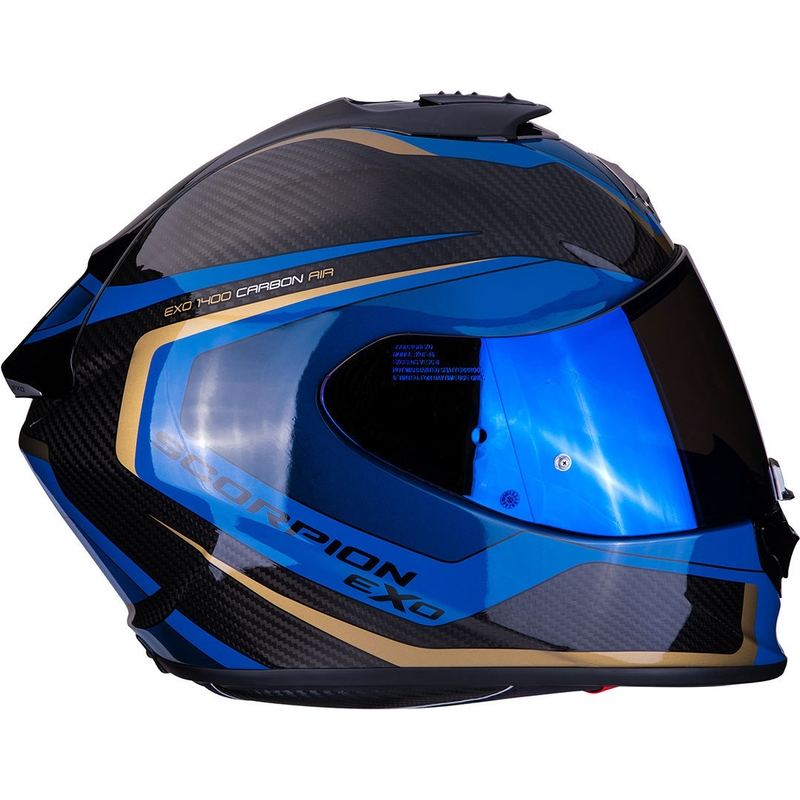 Integralny kask motocyklowy Scorpion EXO-1400 Carbon Air Esprit czarno-niebieski