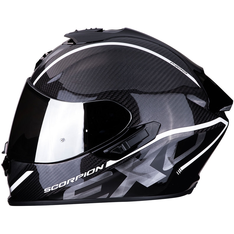 Integralny kask motocyklowy Scorpion EXO-1400 Carbon Air Grand czarno-biały wyprzedaż