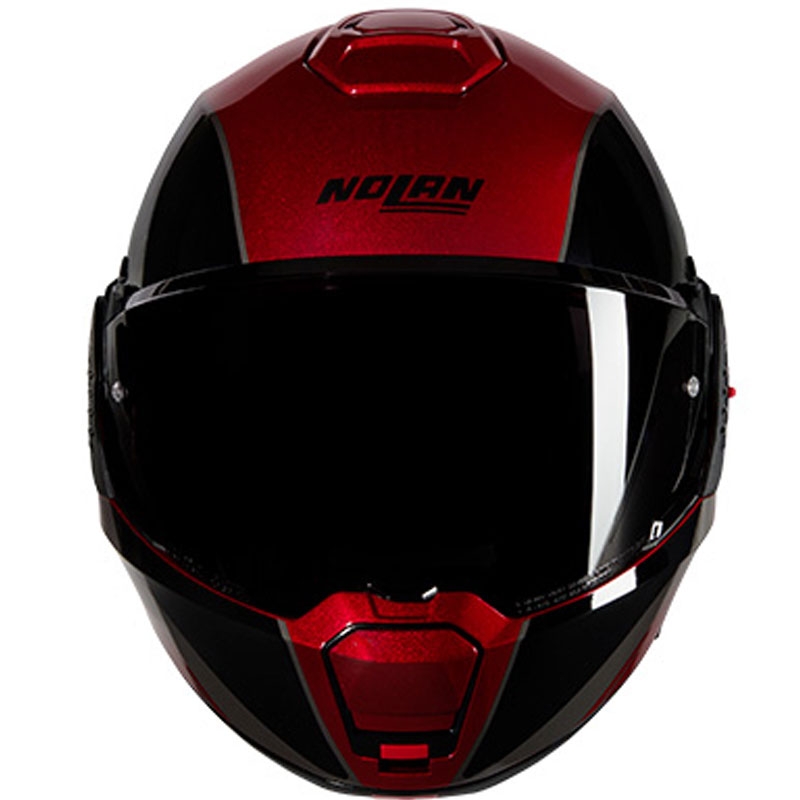 Kask motocyklowy typu flip-up Nolan N120-1 Verniciatura Speciale N-COM 344 czarno-czerwony