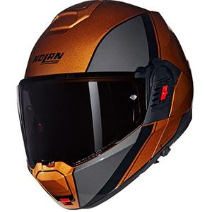 Kask motocyklowy typu flip-up Nolan N120-1 Verniciatura Speciale N-COM 342 ochra-czarny