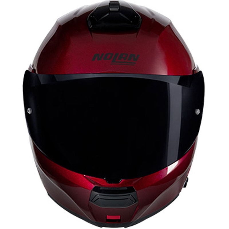 Kask motocyklowy typu flip-up Nolan N100-6 Verniciatura Speciale N-COM 341 czerwono-czarny