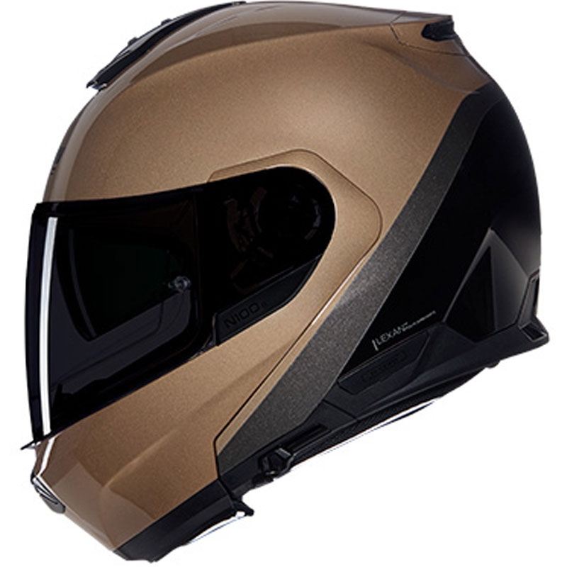 Kask motocyklowy typu flip-up Nolan N100-6 Verniciatura Speciale N-COM 341 piaskowo-czarny