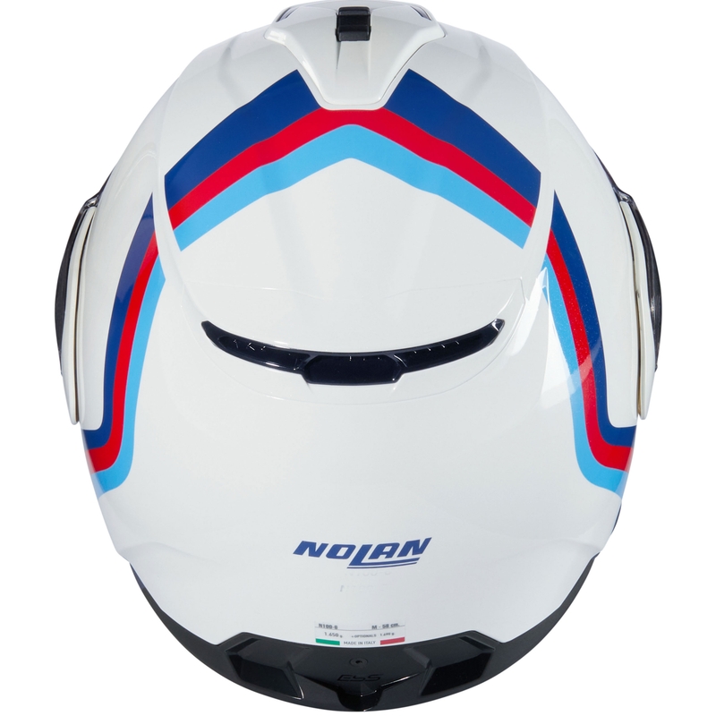 Kask motocyklowy typu flip-up Nolan N100-6 Assoluto N-COM 347 biało-czerwono-niebieski