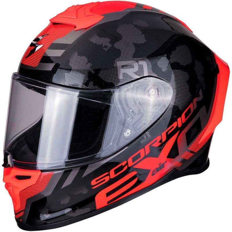 Integralny kask motocyklowy Scorpion EXO-R1 Air Ogi czarno-czerwony