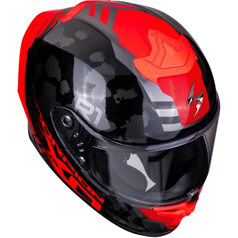 Integralny kask motocyklowy Scorpion EXO-R1 Air Ogi czarno-czerwony