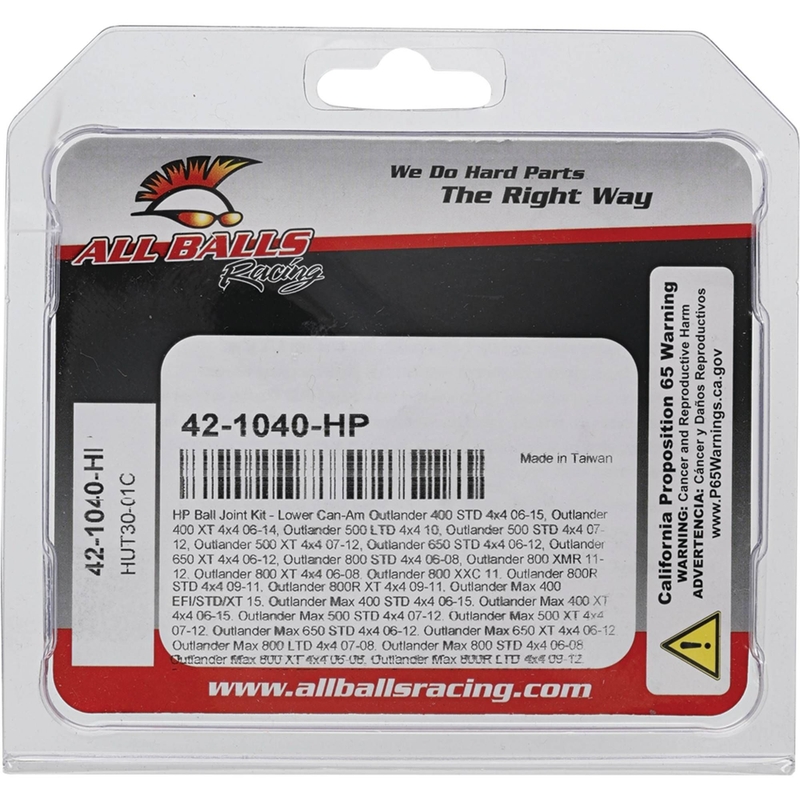 Ball Joint Kit All Balls Racing HP lower