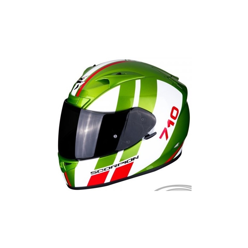 Kask integralny Scorpion EXO-710 Air GT zielono-biało-czerwony