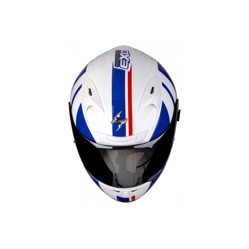 Kask integralny Scorpion EXO-710 Air GT biało-niebiesko-czerwony