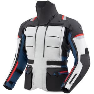 Kurtka motocyklowa Rebelhorn Cubby V niebiesko-szaro-czerwona