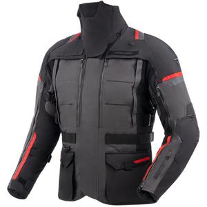 Kurtka motocyklowa Rebelhorn Cubby V czarno-antracytowo-czerwona