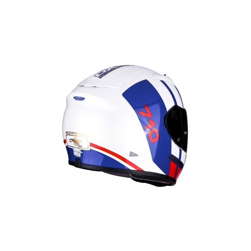Kask integralny Scorpion EXO-710 Air GT biało-niebiesko-czerwony