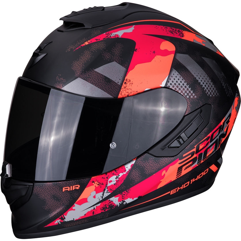 Integralny kask motocyklowy Scorpion EXO-1400 Air Sylex czarno-czerwony wyprzedaż