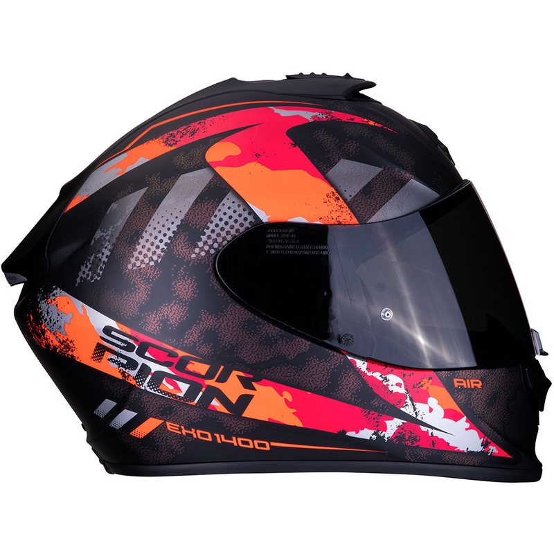 Integralny kask motocyklowy Scorpion EXO-1400 Air Sylex czarno-czerwony wyprzedaż