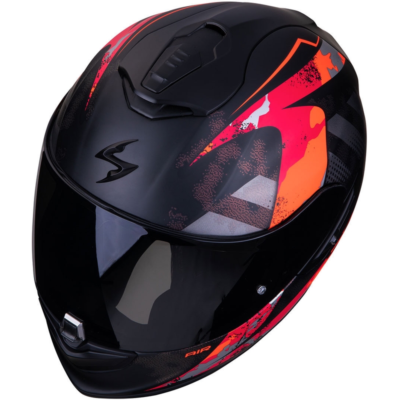 Integralny kask motocyklowy Scorpion EXO-1400 Air Sylex czarno-czerwony wyprzedaż