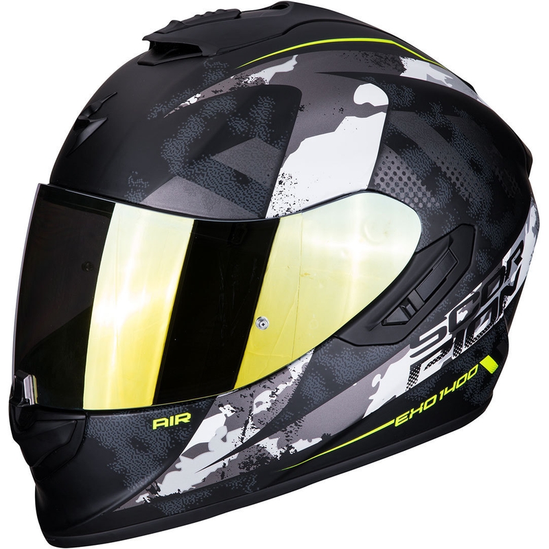 Integralny kask motocyklowy Scorpion EXO-1400 Air Sylex czarno-srebrny