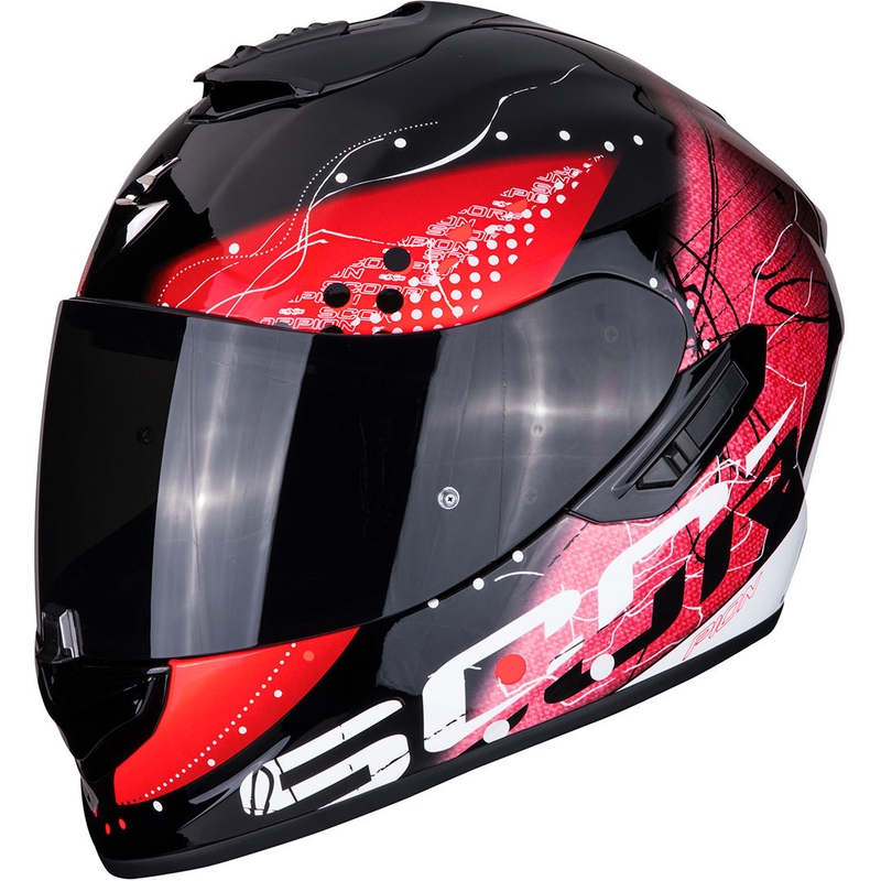 Integralny kask motocyklowy Scorpion EXO-1400 Air Classy czarno-czerwony