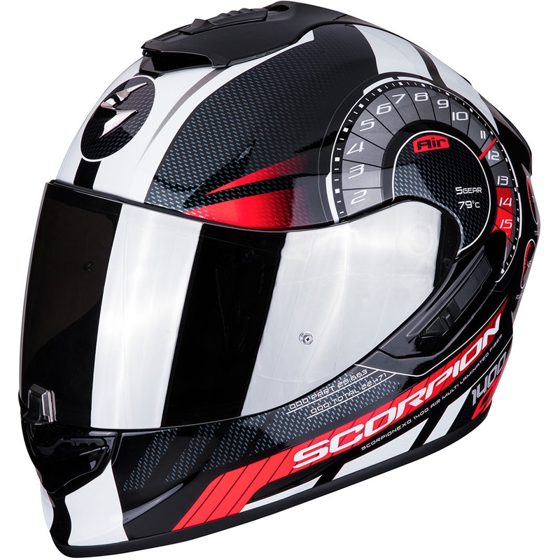 Integralny kask motocyklowy Scorpion EXO-1400 Air Torque czarno-czerwony