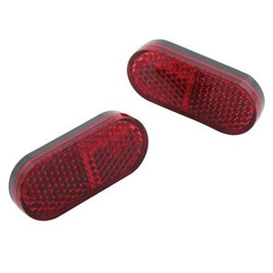 Uniwersalny odblask Highsider Smart z folią samoprzylepną 50x22 mm czerwony
