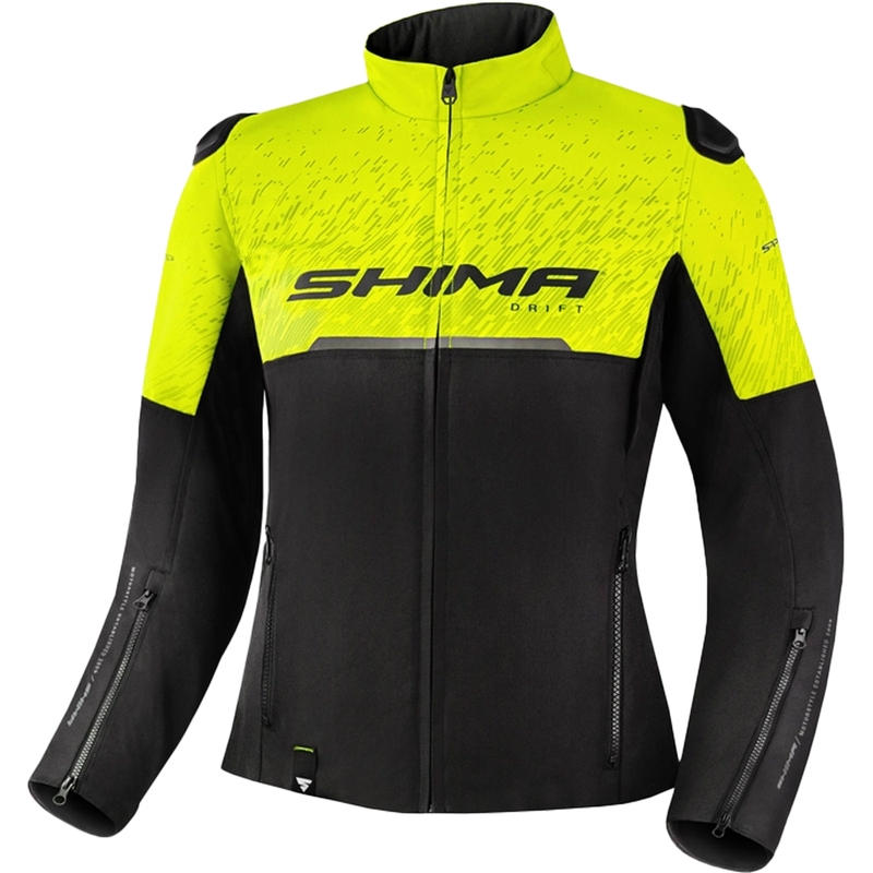 Damska kurtka motocyklowa Shima Drift black-fluo yellow