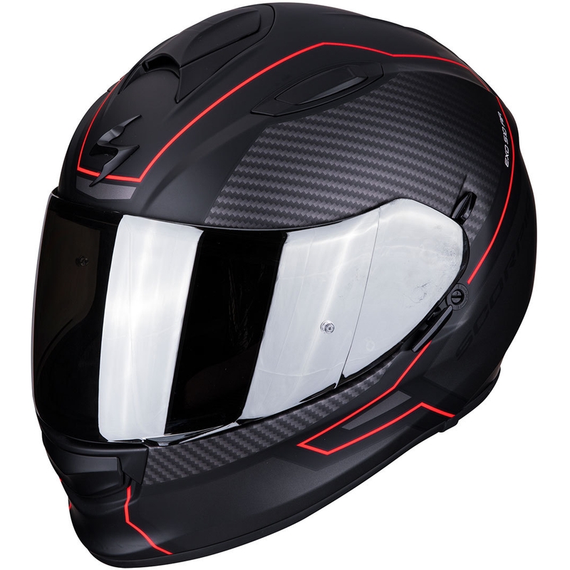 Integralny kask motocyklowy Scorpion EXO-510 Air Frame czarno-czerwony