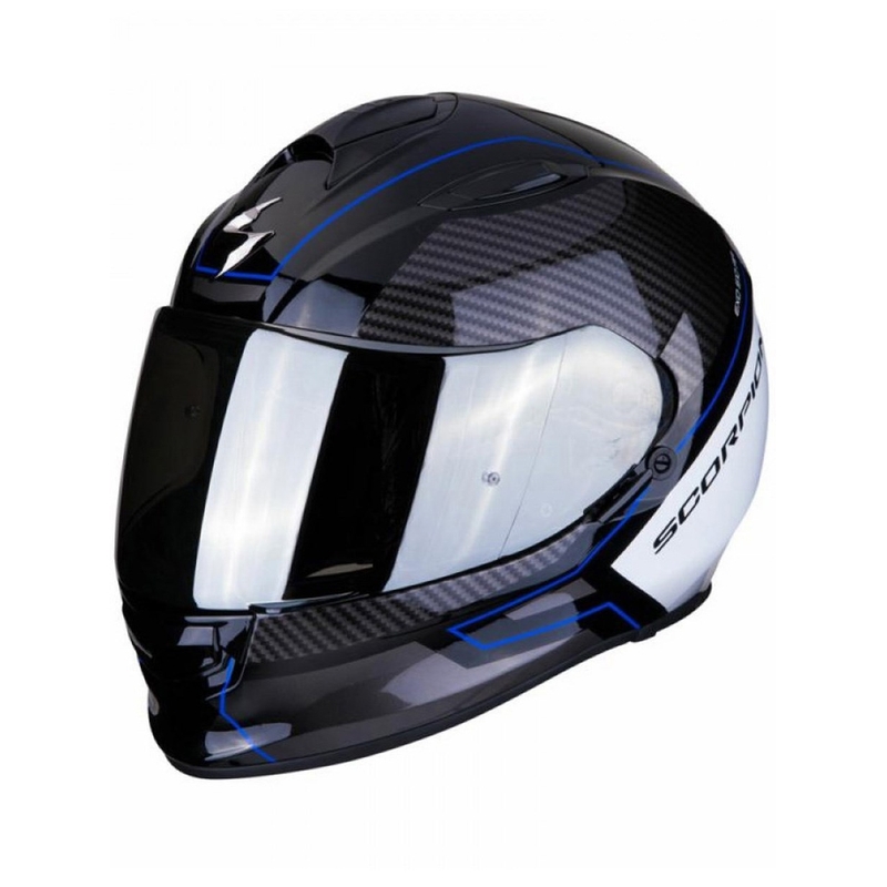 Integralny kask motocyklowy Scorpion EXO-510 Air Frame czarno-niebiesko-biały