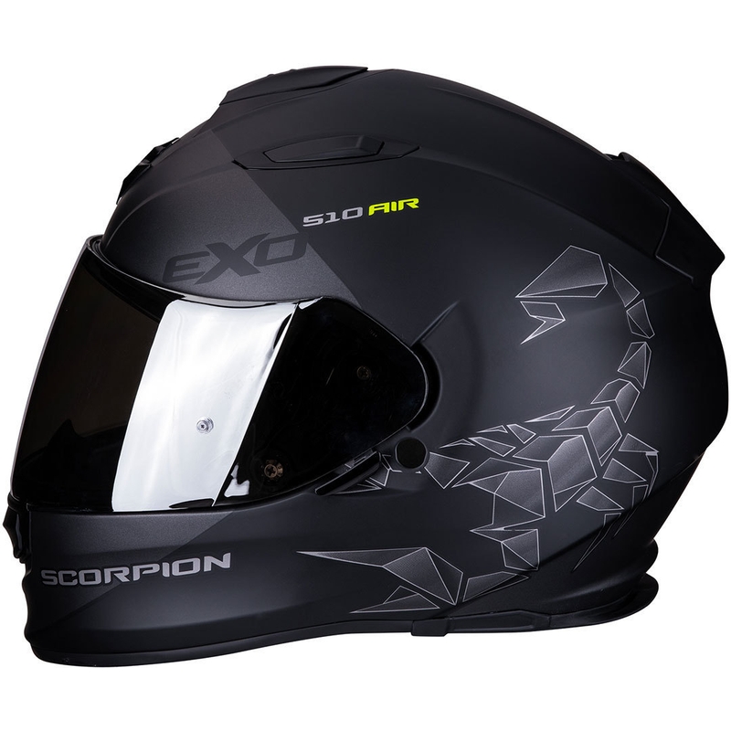 Integralny kask motocyklowy Scorpion EXO-510 Air Pique czarno-srebrny wyprzedaż