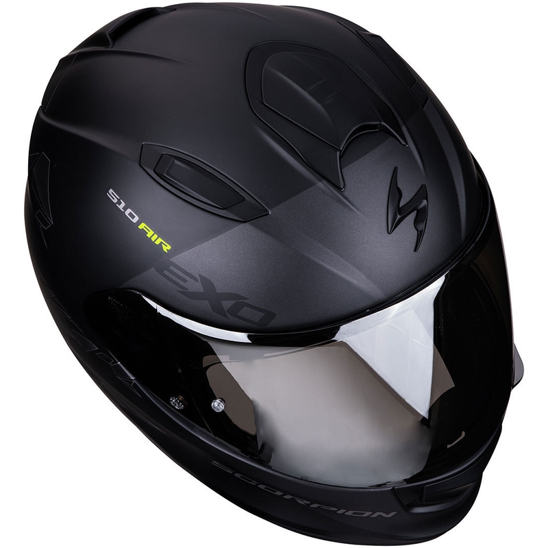 Integralny kask motocyklowy Scorpion EXO-510 Air Pique czarno-srebrny wyprzedaż